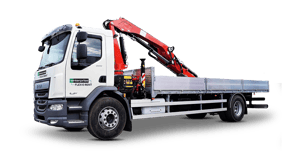 18T Dropside Truck with Front-Mounted Crane