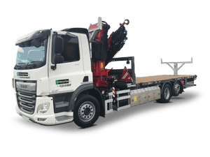 26T Dropside Truck with Rear-Mounted Crane