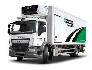 18T Box Truck with Diesel Engine, Dual Compartment and Tail Lift